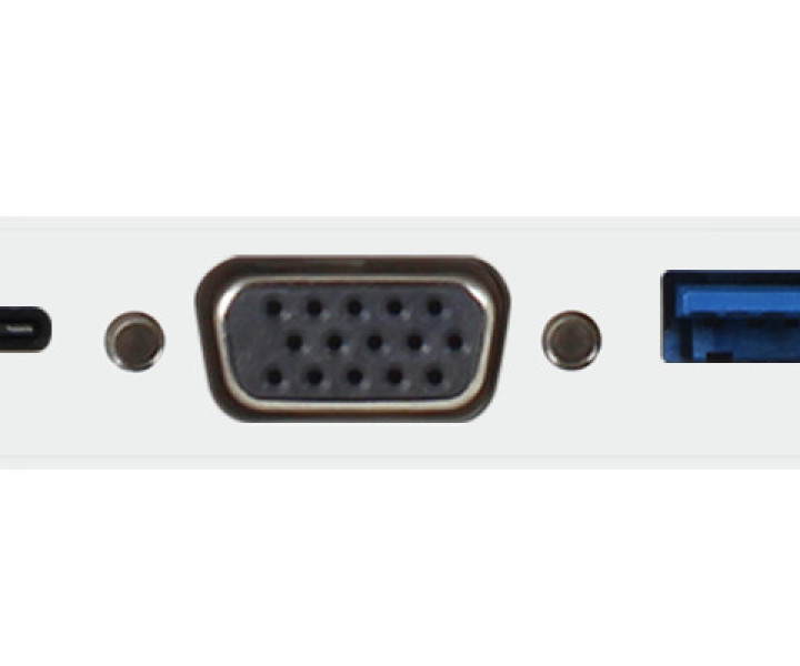 Мульти портовый 3 в 1 VGA адаптер Macally для USB-C (UCVGA)