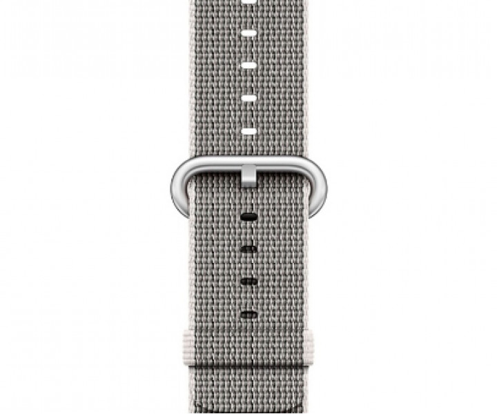 Apple Watch Series 2 38mm Silver Aluminum Case with Pearl Woven Nylon Band (MNNX2)