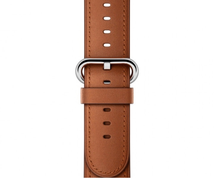 Apple Watch Series 2 38mm Stainless Steel Case with Saddle Brown Classic Buckle Band (MNP72)