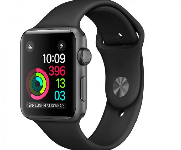 Apple Watch Series 2 38mm Space Gray Aluminum Case with Black Sport Band (MP0D2)