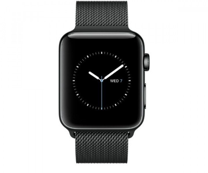 Apple Watch Series 2 42mm Space Black Stainless Steel Case with Space Black Milanese Loop Band (MNQ12)