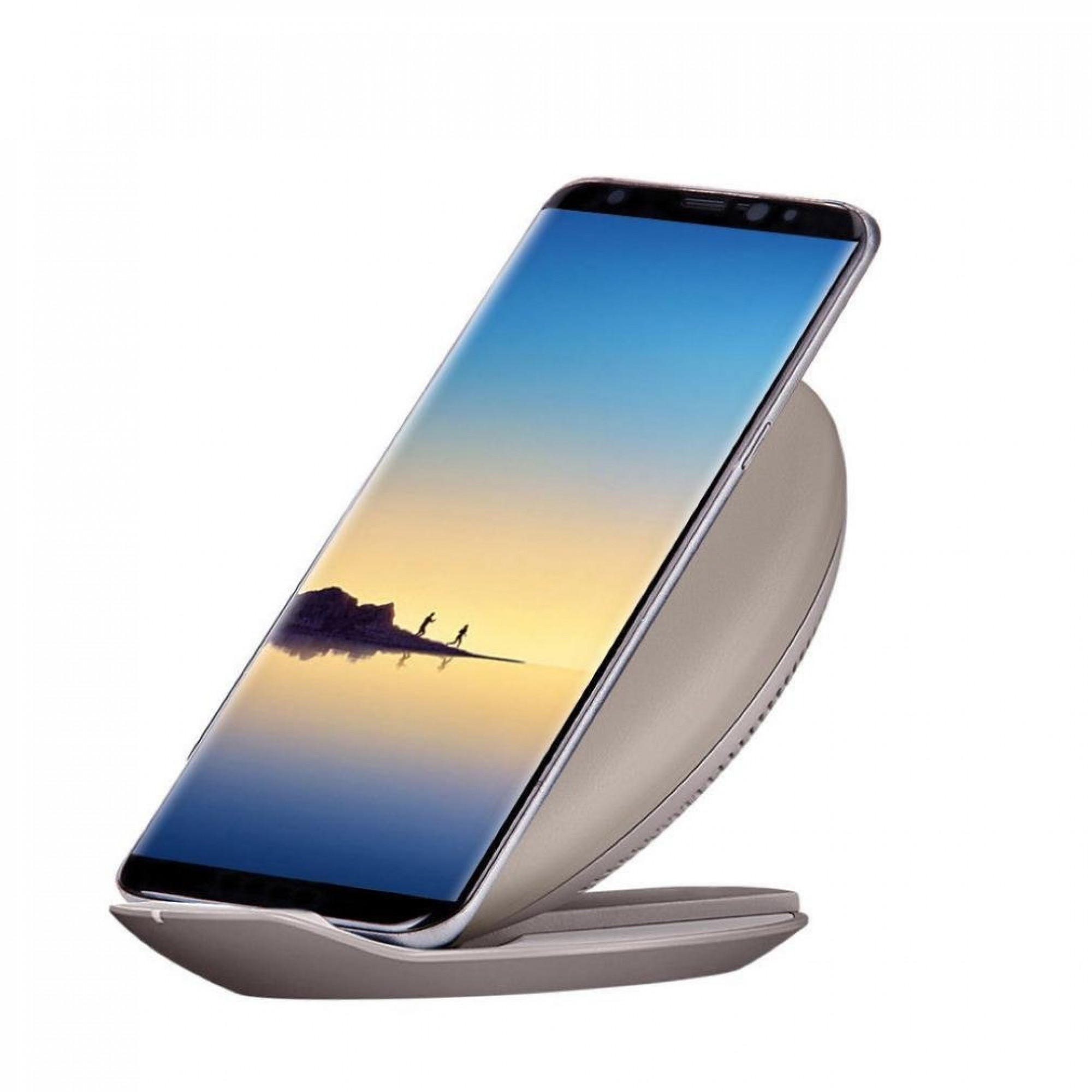 Беспроводная Qi зарядка Samsung Fast Charge WC Convertible EOM Tan