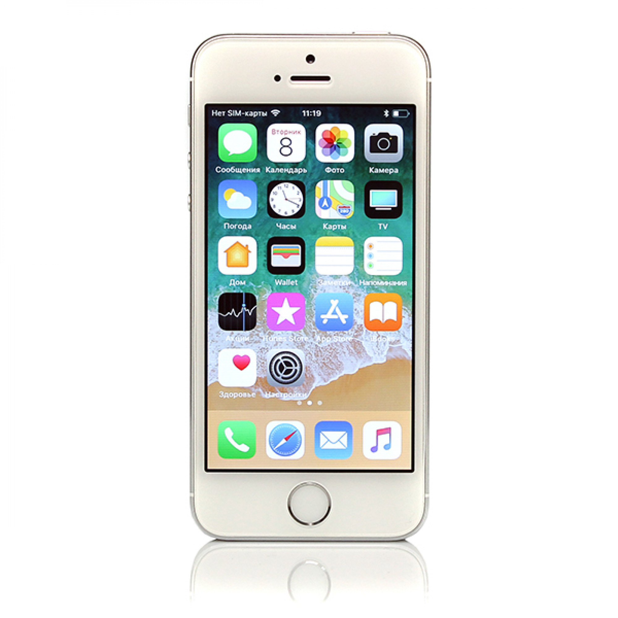 iPhone 5s 64gb, Silver б/у 3/5