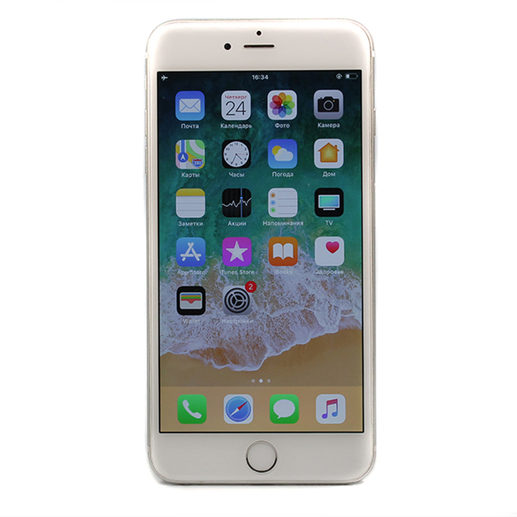 iPhone 6 Plus 64gb, Silver б/у 3/5