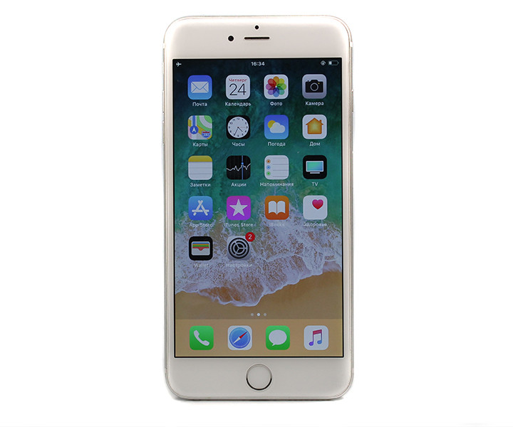iPhone 6 Plus 64gb, Silver б/у 3/5