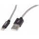 Кабель Lightning LAUT LINK Metallics (LAUT_LKM_LTN1.2_GM)