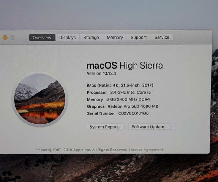 Apple iMac 21.5" with Retina 4K display 2017 (MNE02) б/у 4,5/5