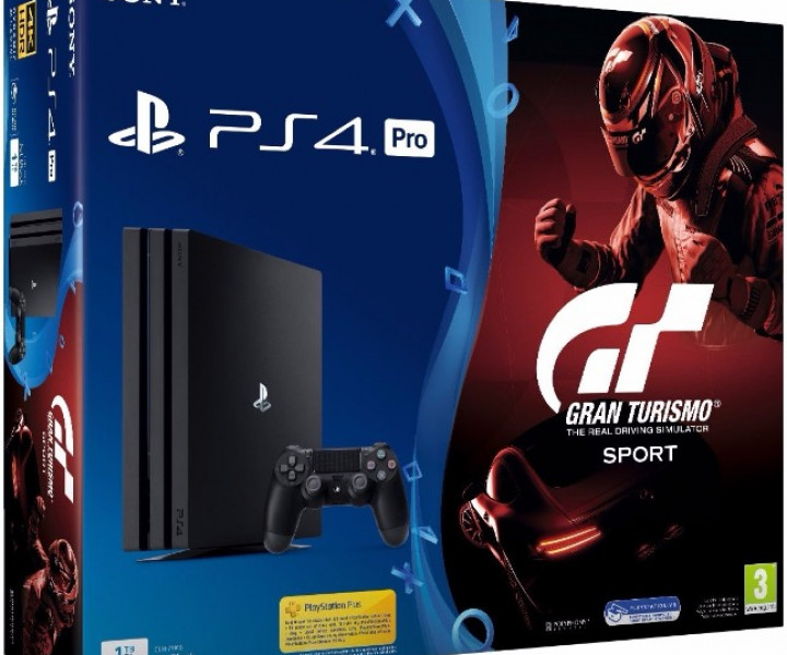 Игровая консоль Sony Playstation 4 PRO 1TB + игра Gran Turismo Sport