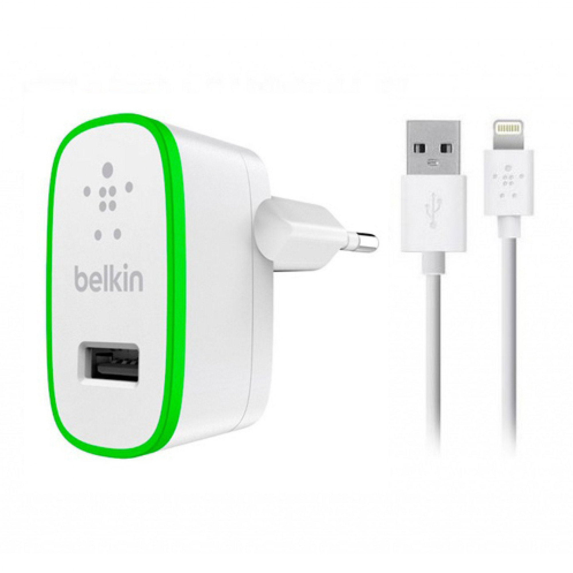 СЗУ Belkin 2.1A 1USB cable Big White
