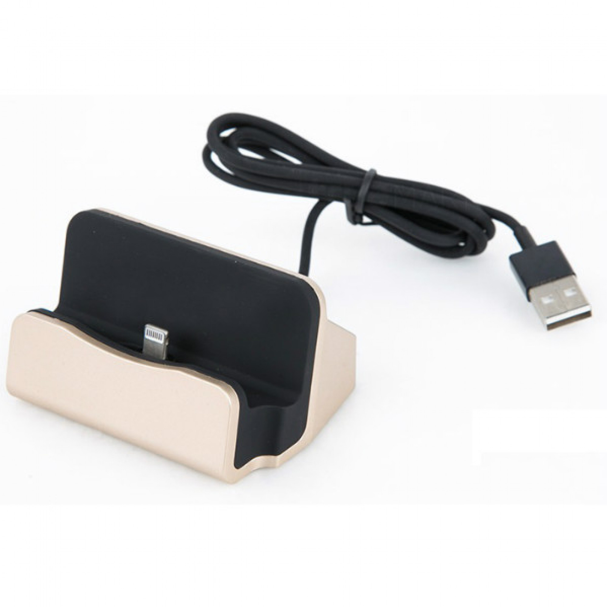 Док-станция для Iphone 5/6/6+ с кабелем Gold