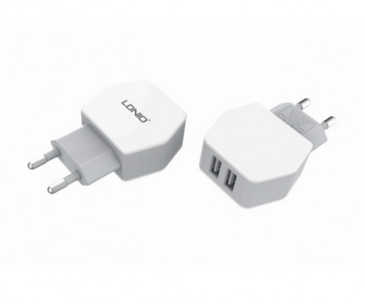 CЗУ LDNIO 5V-2.1A 2USB AC 61 cable (133951)