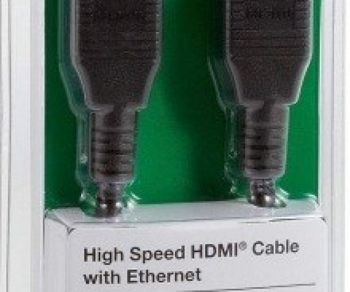 Кабель BELKIN HDMI (AM/AM) High Speed w/Ethernet 1м, BLACK,NCKL F3Y020bt1M