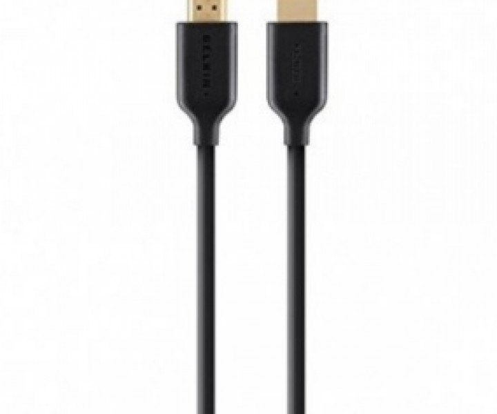 Кабель BELKIN HDMI (AM / AM) High Speed w / Ethernet 2м, BLACK, GOLD F3Y021bt2M