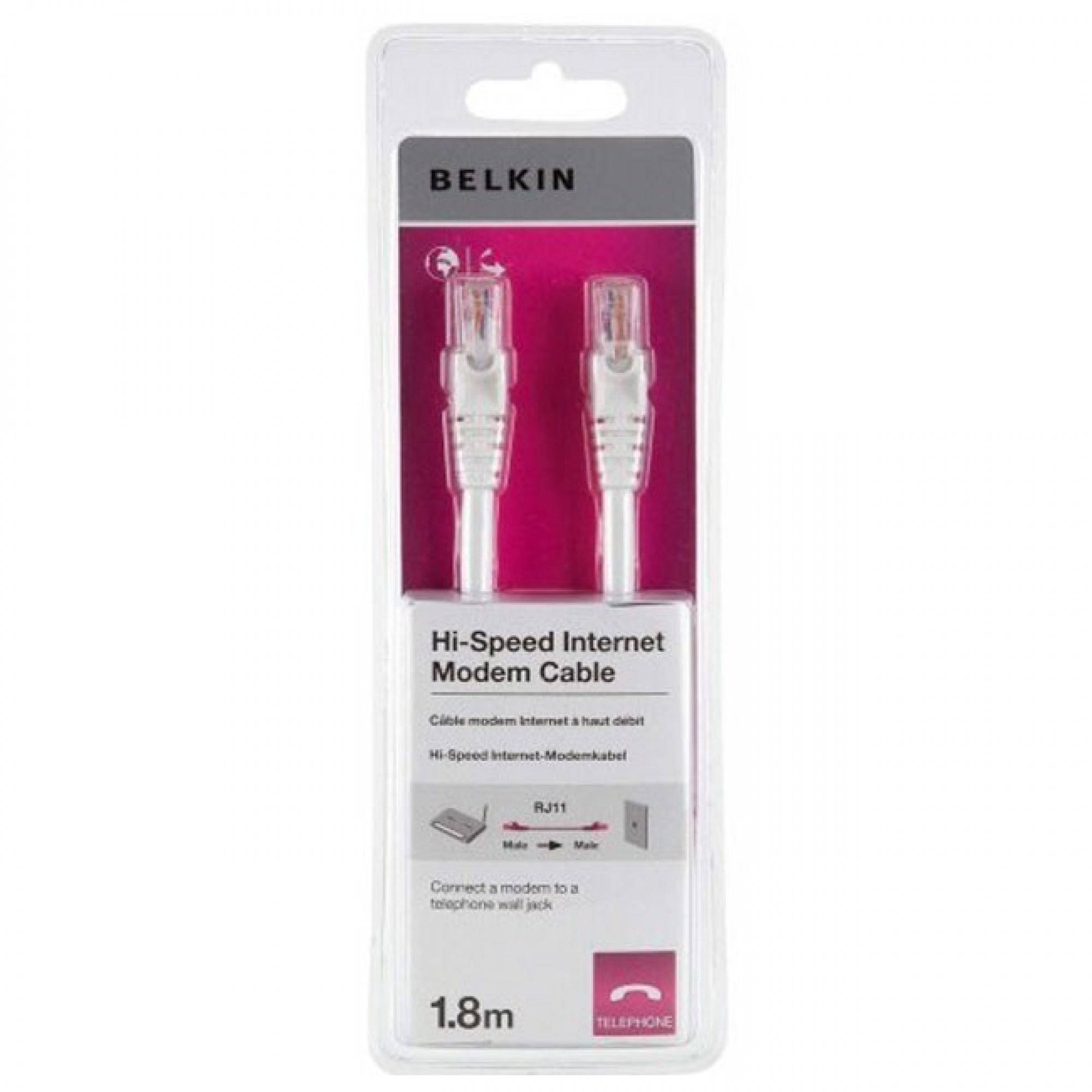 Патч-корд Belkin F3L900CP1.8MWHS