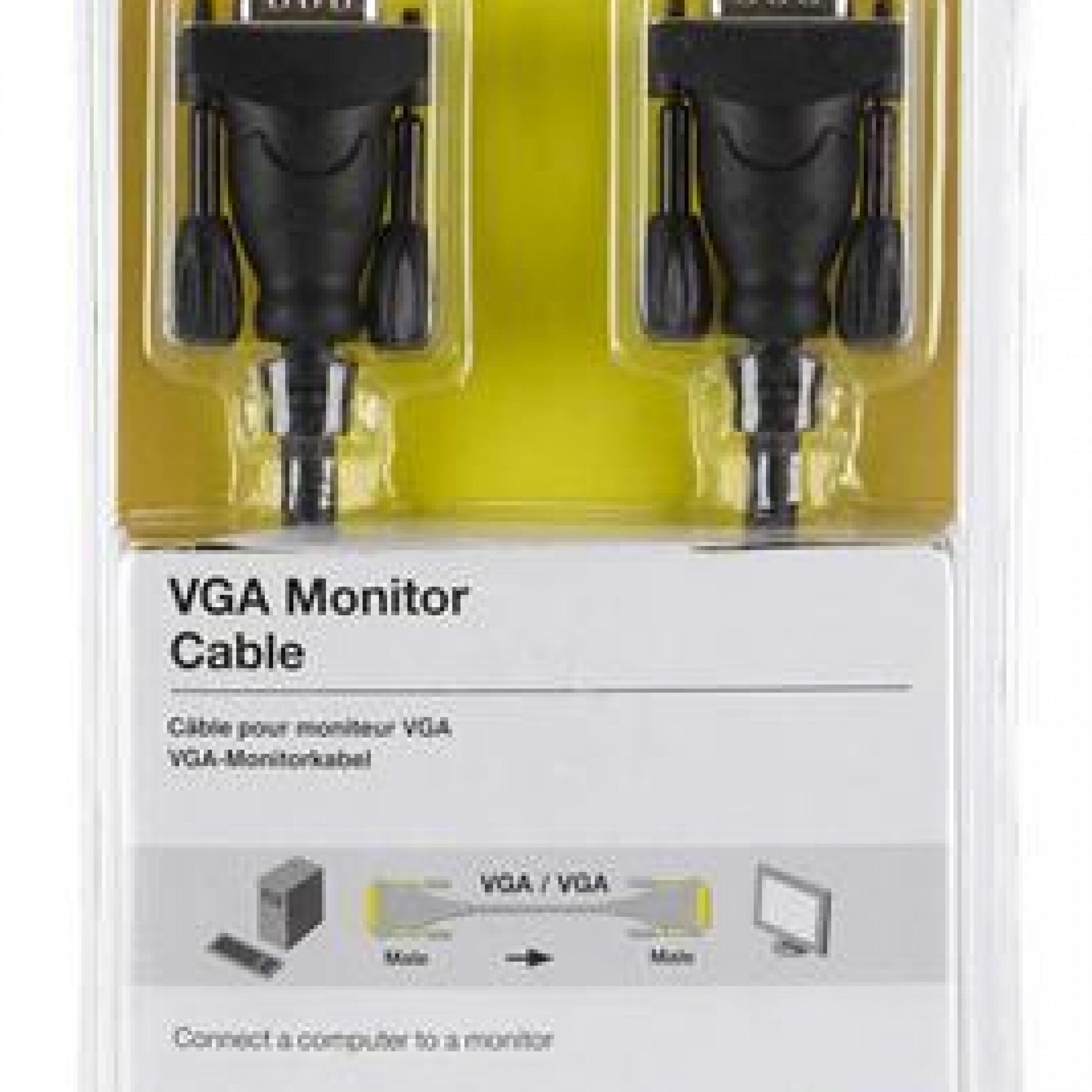 Кабель VGA (HDDB15M/M) BELKIN 1.8м Blister F2N028bt1.8M