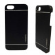 Чохол Motomo Luxury Metal Aluminum Brushed Hard Black для Iphone 5/5s