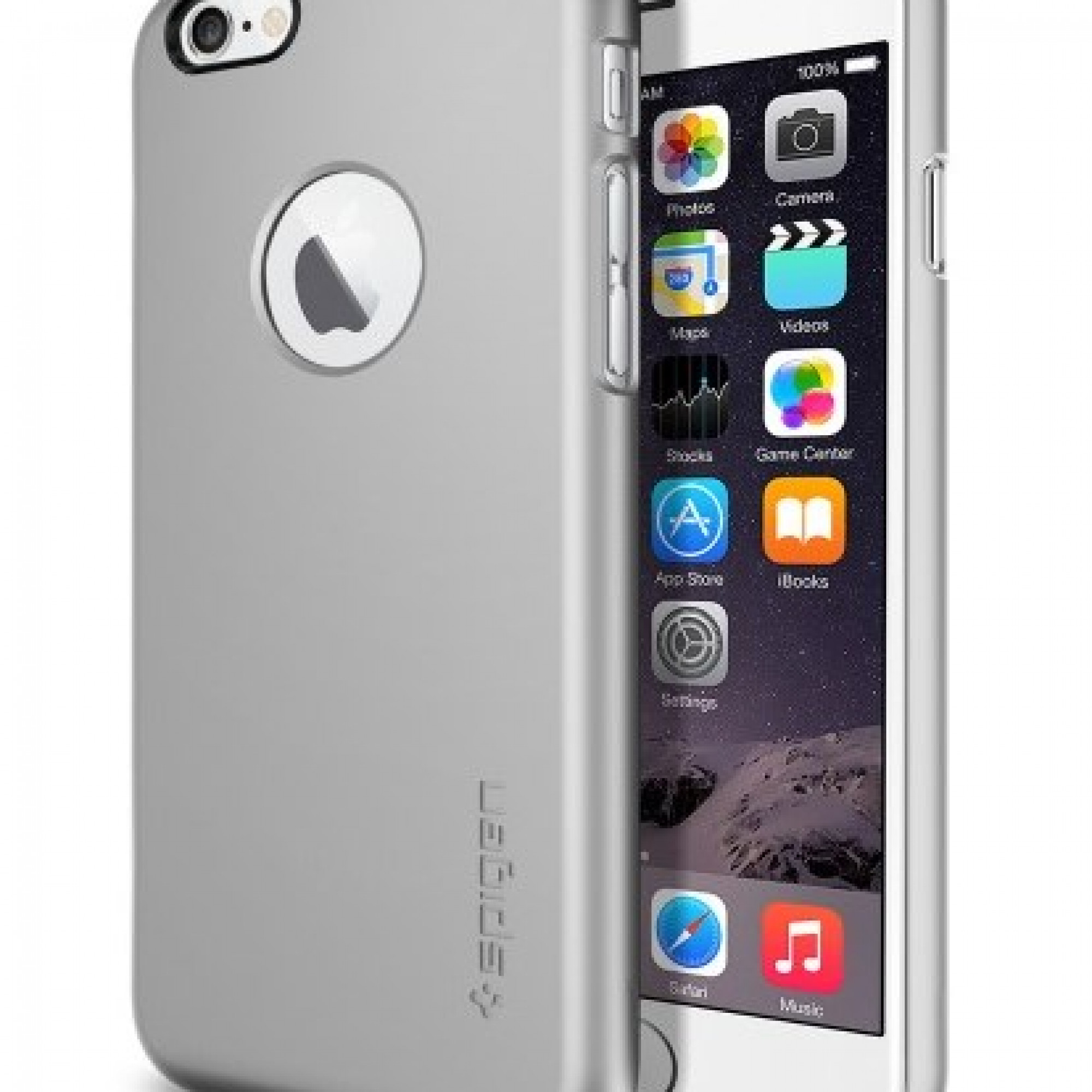 Чохол Spigen Spigen Case Thin Fit A Satin silver для Apple Iphone 6