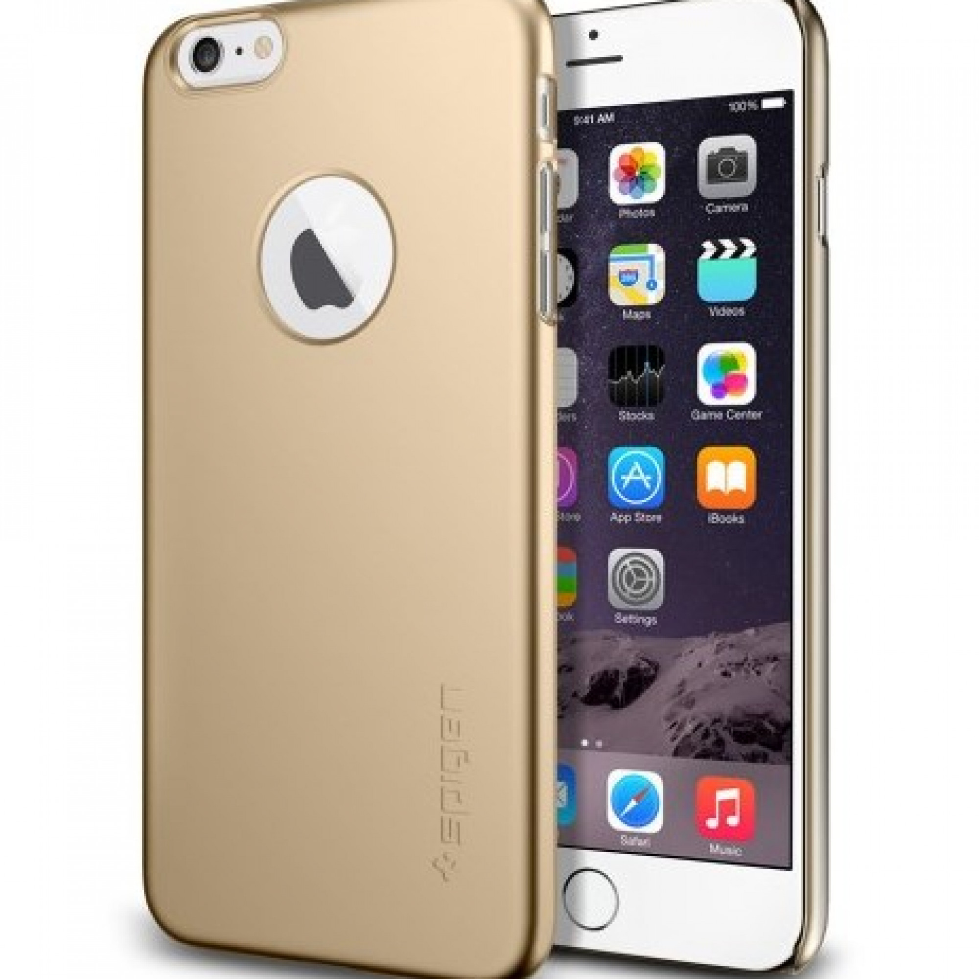 Чохол Spigen Case Thin Fit A Champagne Gold для Apple Iphone 6 Plus
