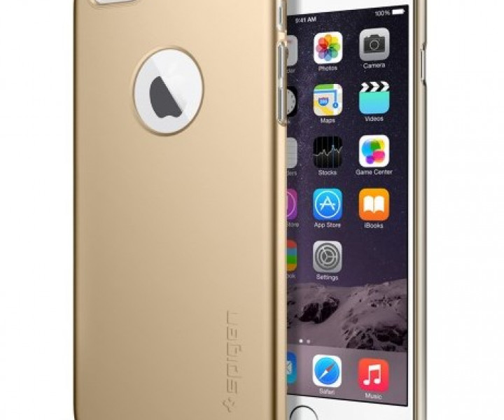 Чохол Spigen Case Thin Fit A Champagne Gold для Apple Iphone 6 Plus