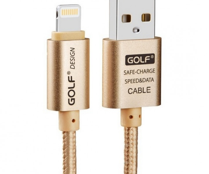 Кабель Golf Lightning Metal Cable для Apple iPhone 5/5s 