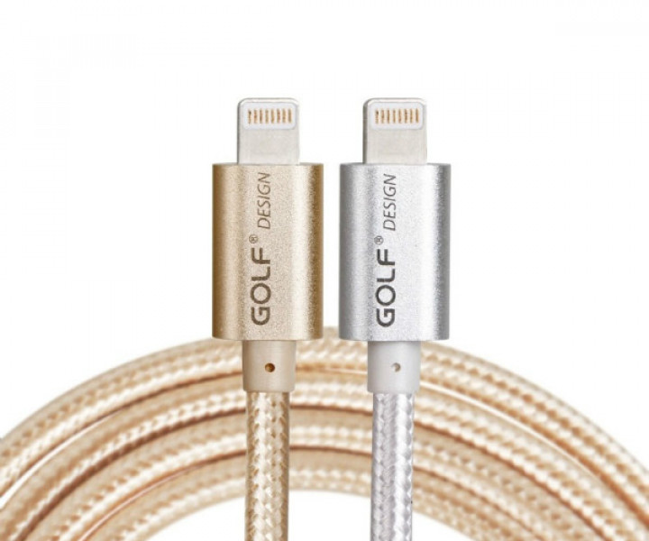 Кабель Golf Lightning Metal Cable для Apple iPhone 5/5s 