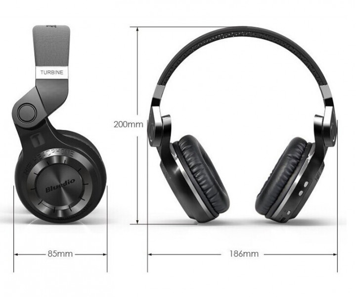Наушники Bluedio T2 Plus Black