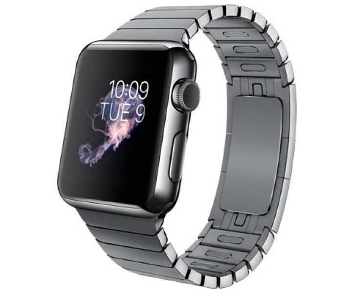 Apple Watch 38mm Space Black Case, Space Black Stainless Steel Link Bracelet (MJ3F2)