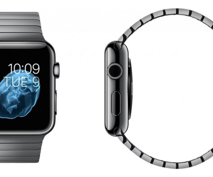 Apple Watch 38mm Space Black Case, Space Black Stainless Steel Link Bracelet (MJ3F2)