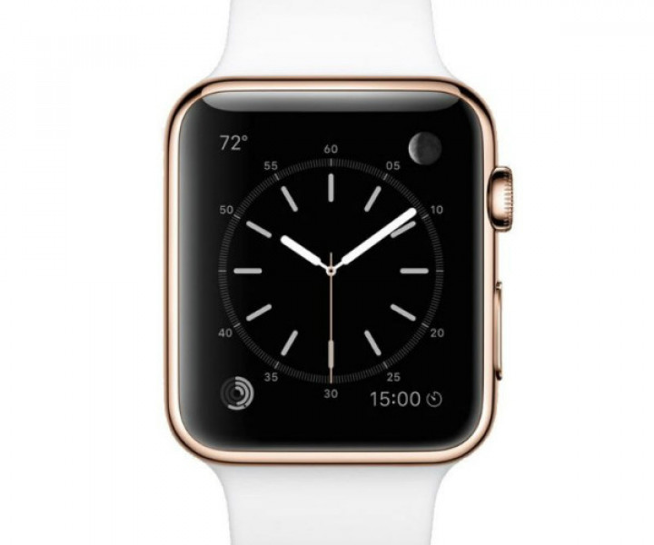 Apple Watch Edition 42mm 18-Karat Rose Gold Case with White Sport Band (MJ4A2)
