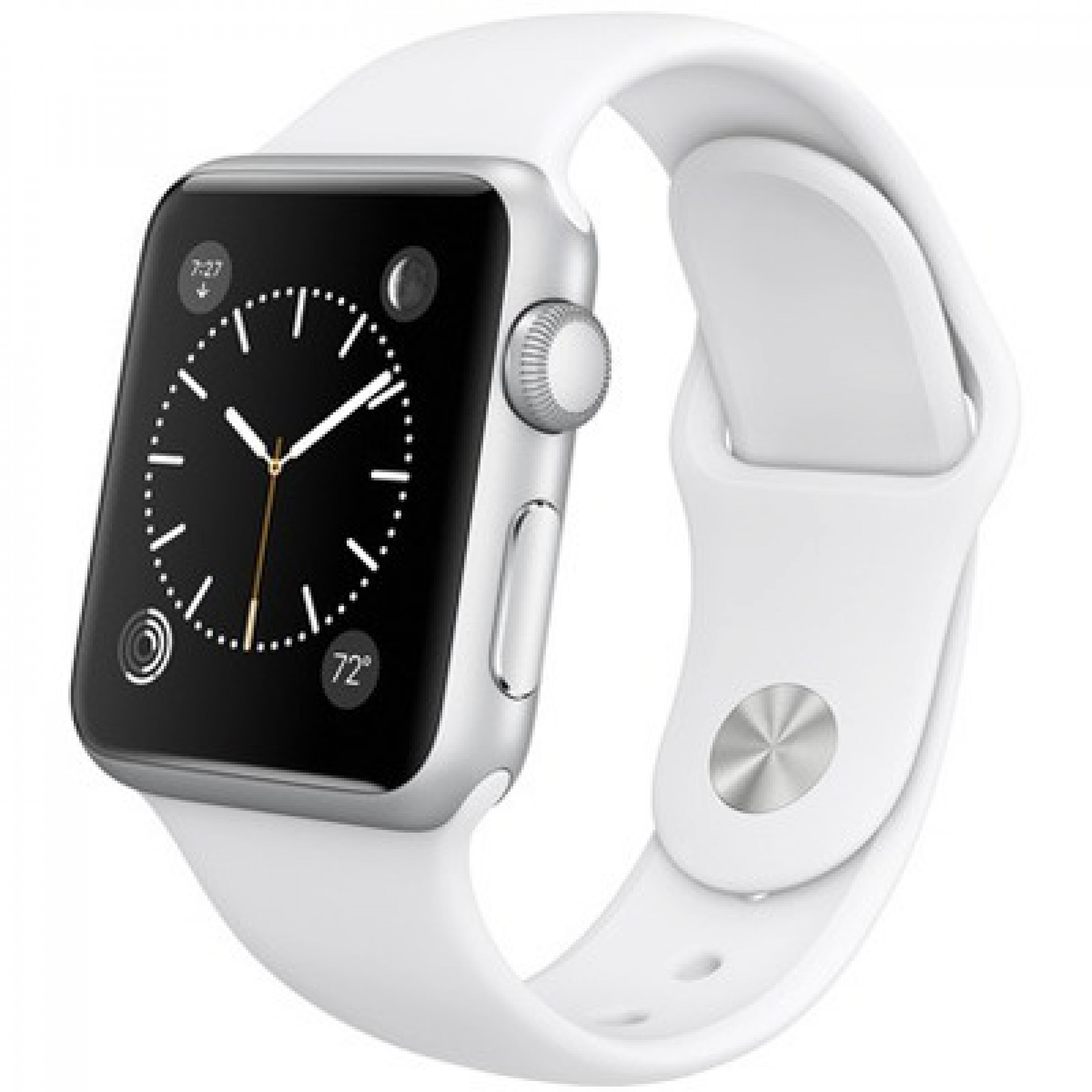 Apple Watch Sport 38mm Silver Aluminum Case with White Sport Band (MJ2T2)