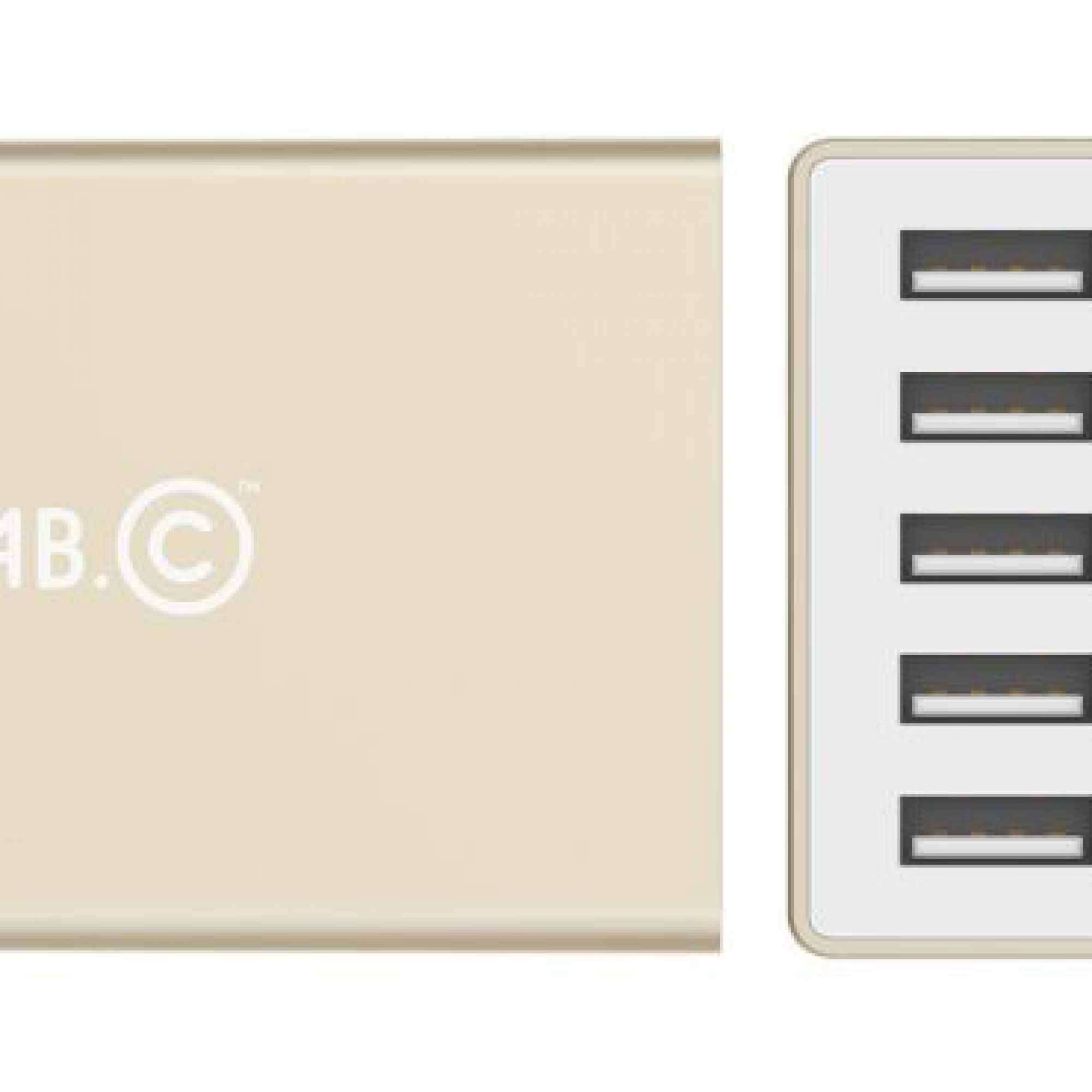 Сетевое з/у Lab.C X5 5 Port USB Wall Charger Champagne (8A) Gold