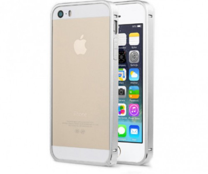 Бампер алюмінієвий LEXAN колір сірий, для iphone 5 / 5s