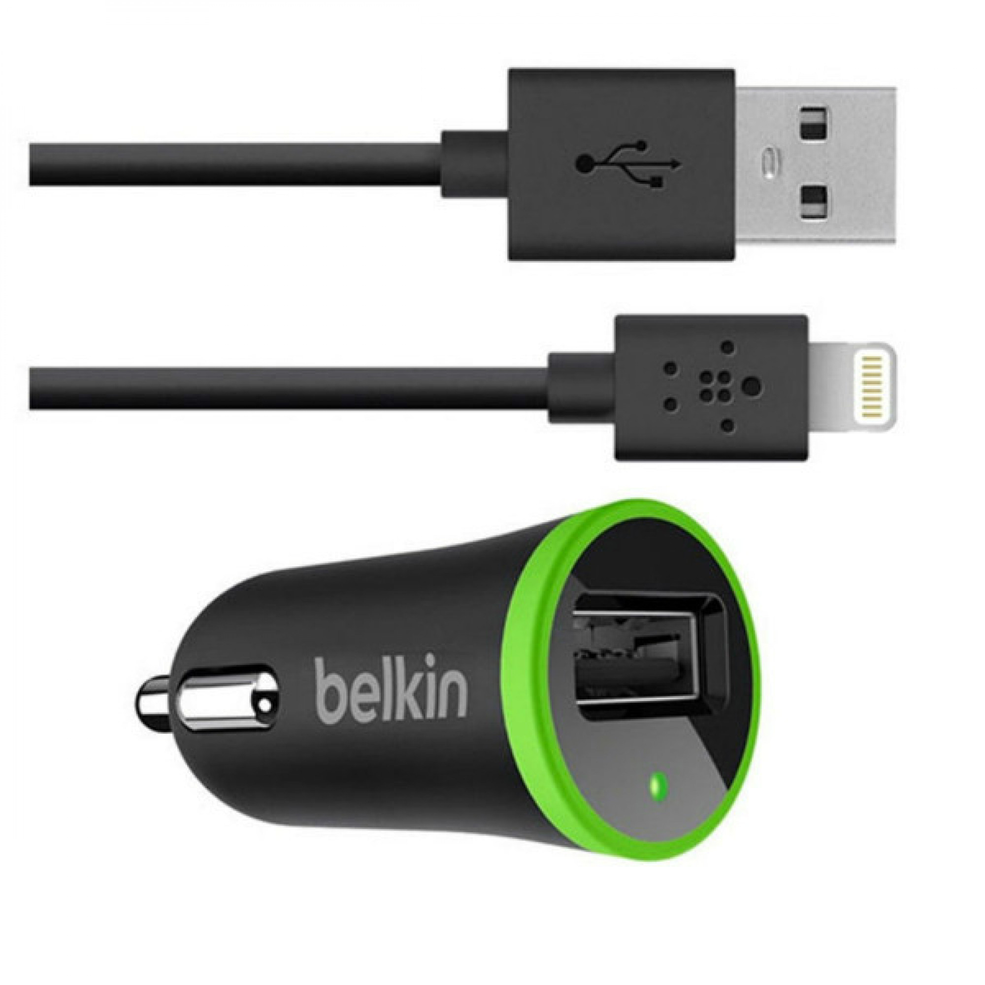 АЗУ Belkin 10 Watt/2.1A 1USB Lightning cable Black