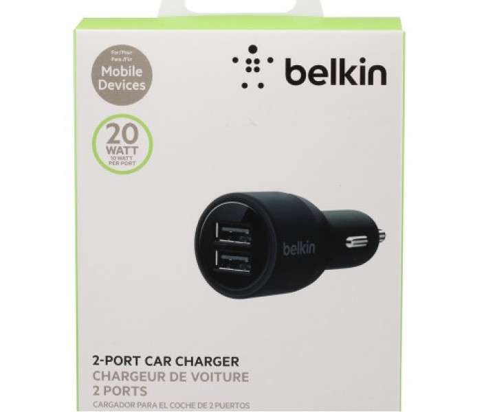АЗУ Belkin 20 Watt/2.1A 2USB Black