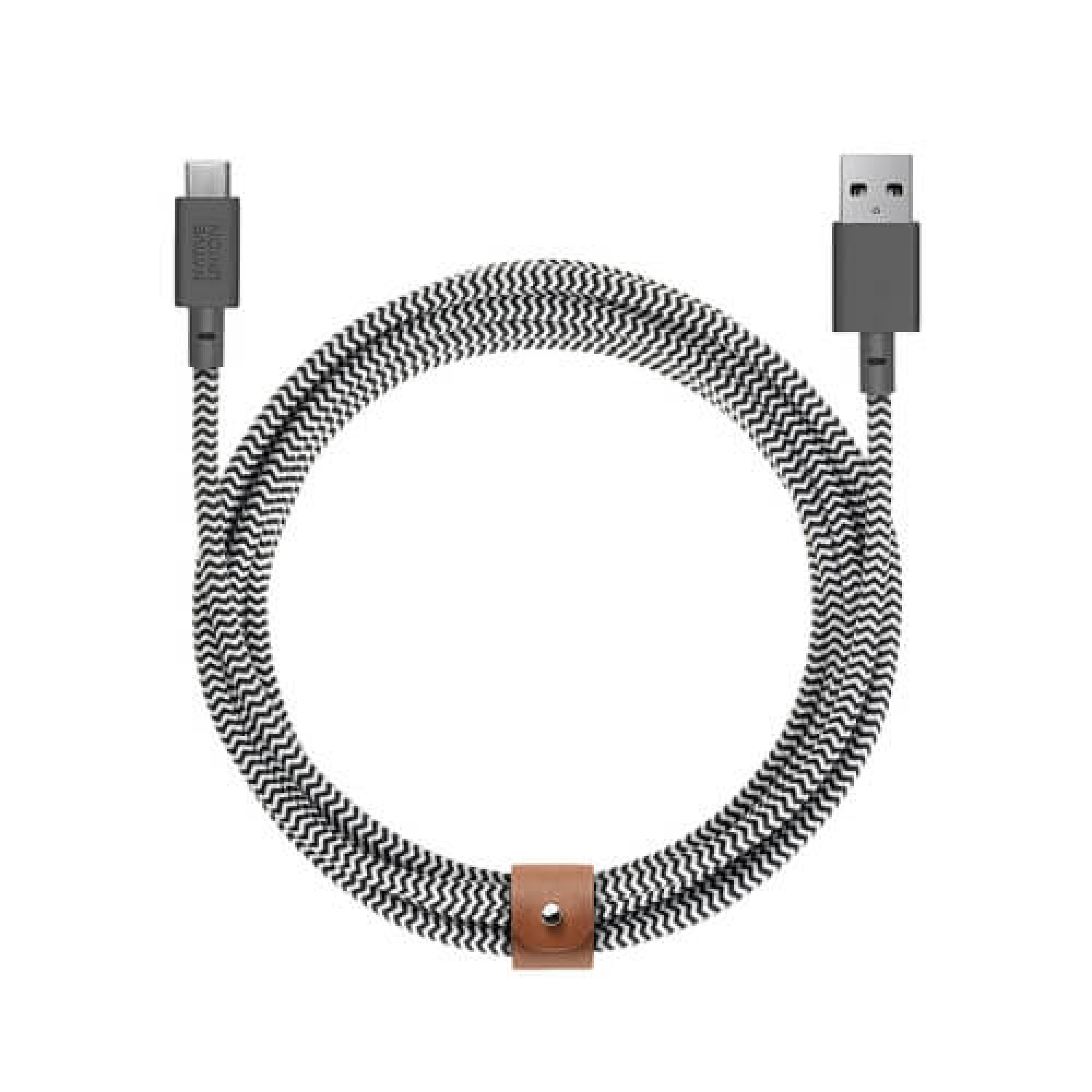 Кабель Native Union Belt Cable USB-A to USB-C Zebra (3 m) (BELT-KV-AC-ZEB-3)