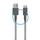 Кабель Native Union Night Cable USB-A to USB-C Zebra (3 m) (NCABLE-KV-AC-ZEB)