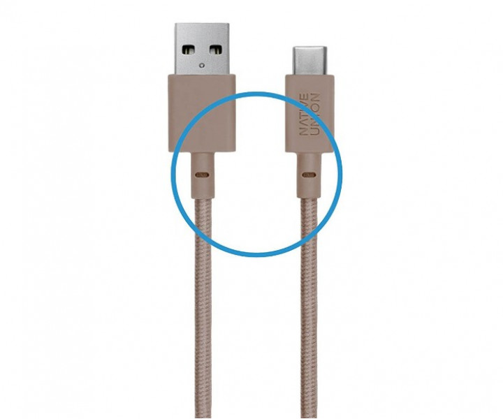 Кабель Native Union Night Cable USB-A to USB-C Taupe (3 m) (NCABLE-KV-AC-TAU)