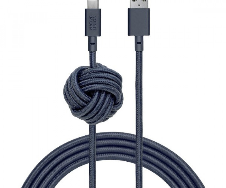 Кабель Native Union Night Cable USB-A to USB-C Marine (3 m) (NCABLE-KV-AC-MAR)