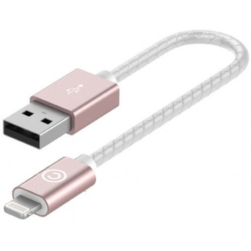 Кабель Lab.C Lightning Leather Cable A.L 0.15 m Rose Gold