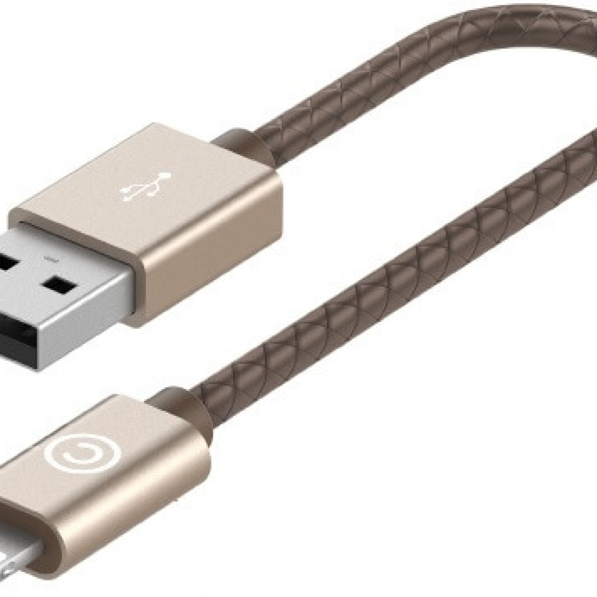 Кабель Lab.C Lightning Leather Cable A.L 0.15 m Champagne Gold