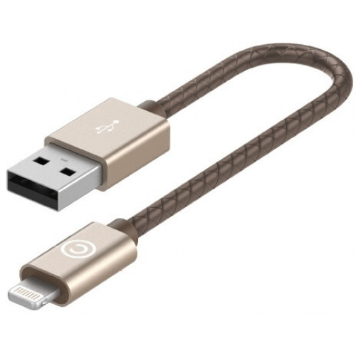 Кабель Lab.C Lightning Leather Cable A.L 0.15 m Champagne Gold