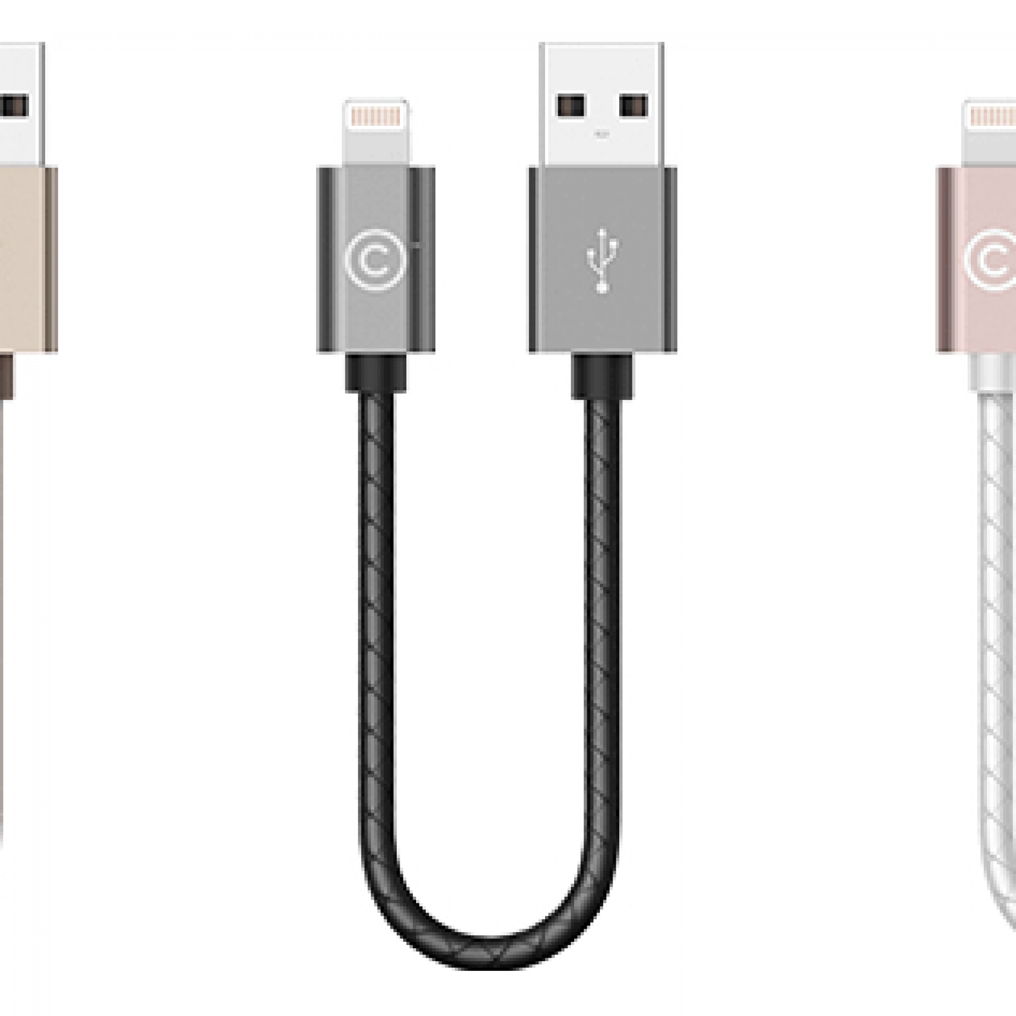 Кабель Lab.C Lightning Leather Cable A.L 0.15 m Space Grey