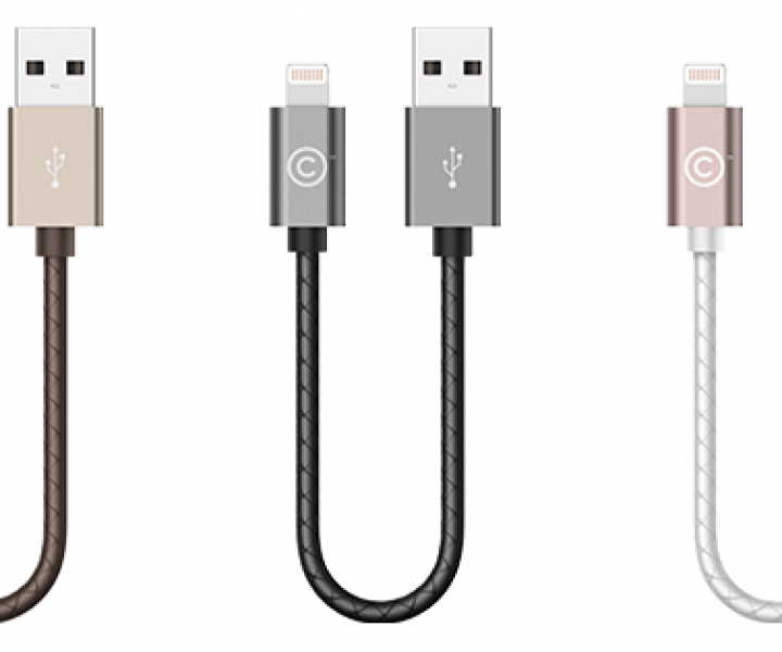 Кабель Lab.C Lightning Leather Cable A.L 0.15 m Rose Gold