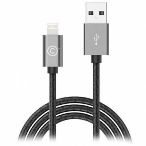 Кабель Lab.C Lightning Leather Cable AL 1.8 m Space Grey