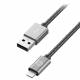 Кабель Lab.C Lightning Leather Cable A.L 1.8 m Space Grey