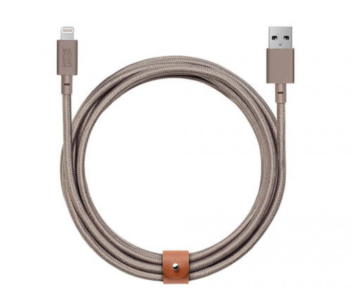 Кабель Native Union Belt Cable Lightning Taupe (3 m) (BELT-KV-L-TAU-3)
