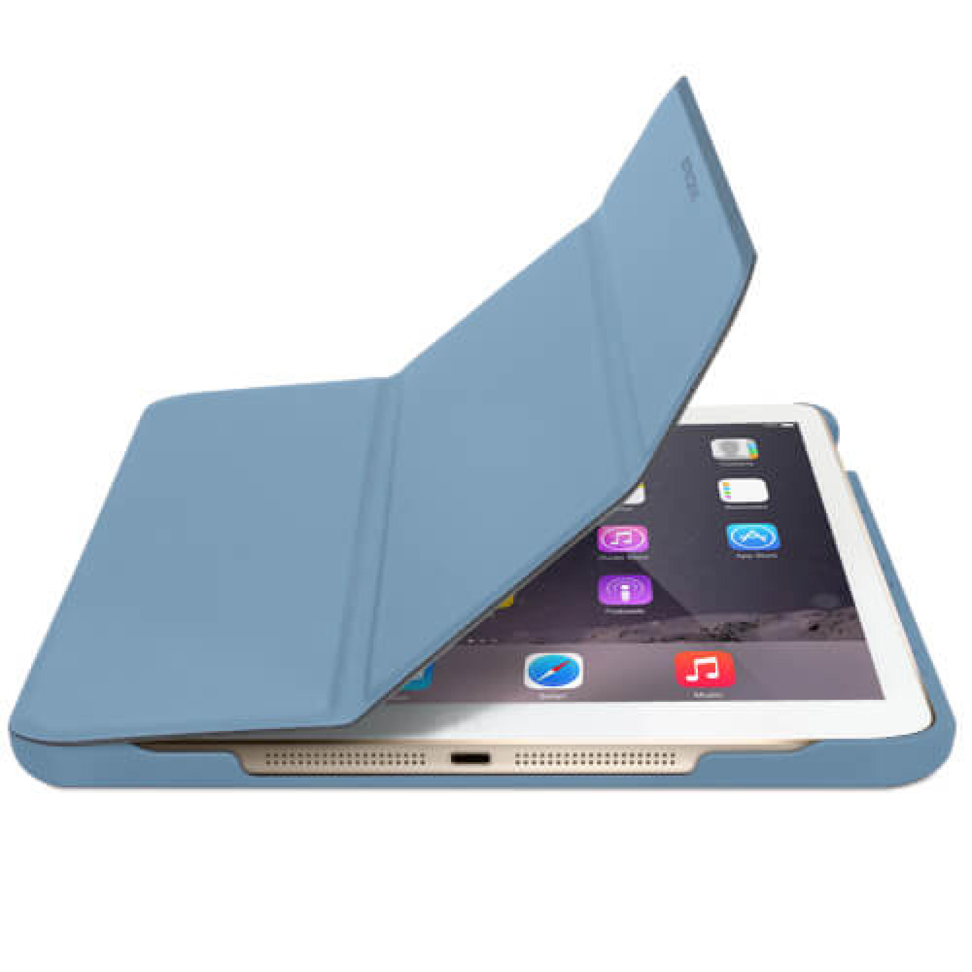 Чохол Macally Protective Сase and Stand Blue для iPad Mini 4 (BSTANDM4-BL)