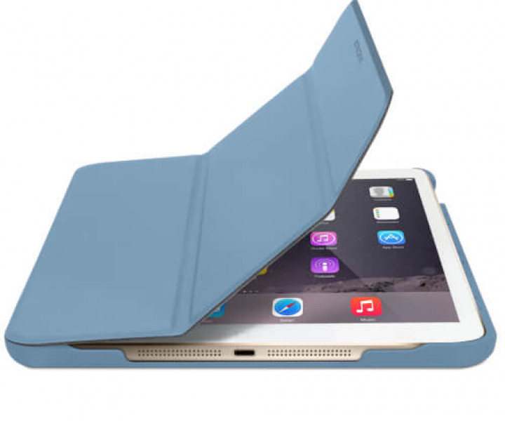 Чохол Macally Protective Сase and Stand Blue для iPad Mini 4 (BSTANDM4-BL)