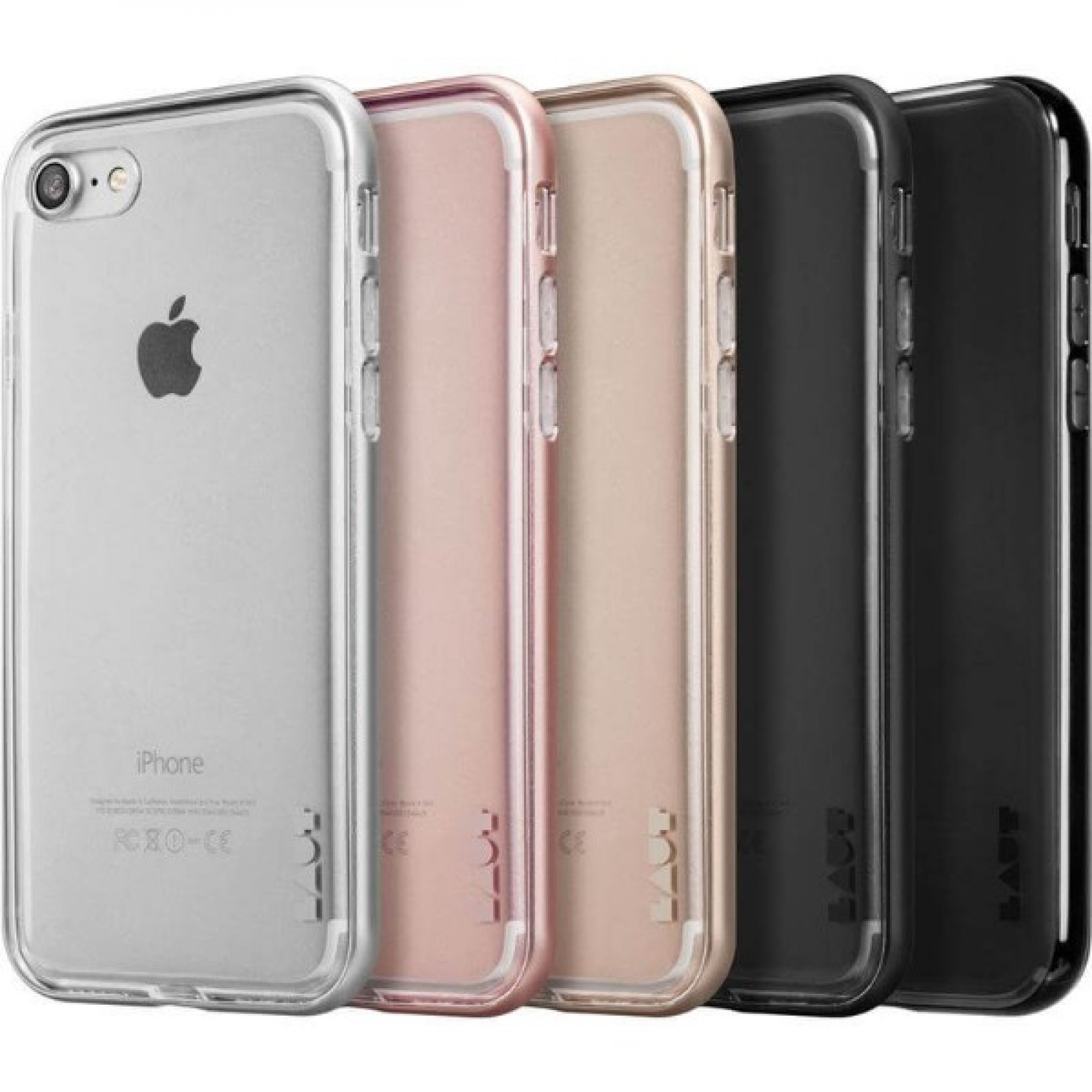 Чохол LAUT EXO-FRAME Aluminium bampers Jet Black для iPhone 7 (LAUT_IP7_EX_BK)