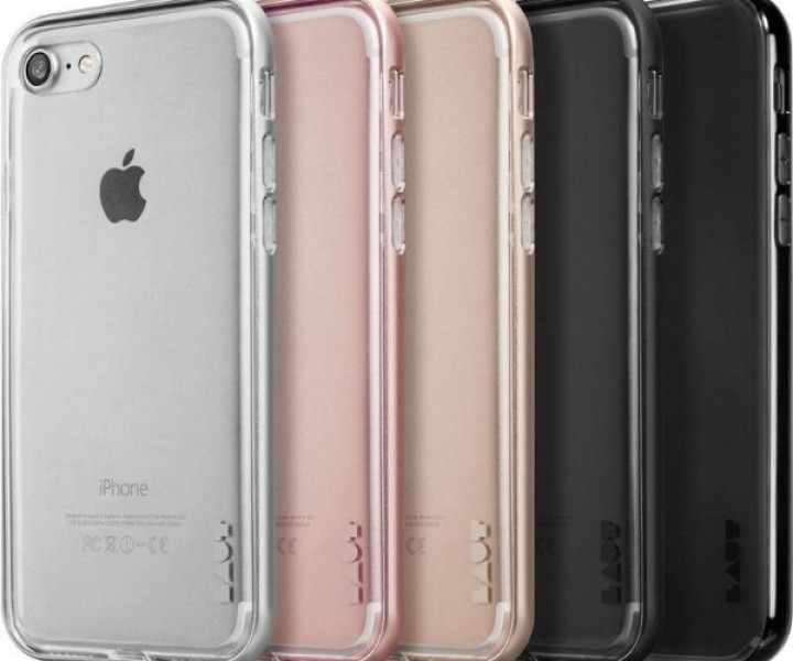 Чохол LAUT EXO-FRAME Aluminium bampers Jet Black для iPhone 7 (LAUT_IP7_EX_BK)